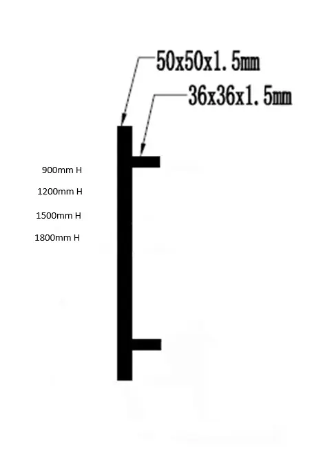 [PGCS-BK-950] PEDESTRIAN GATE CONVERSION ENDS (900)
