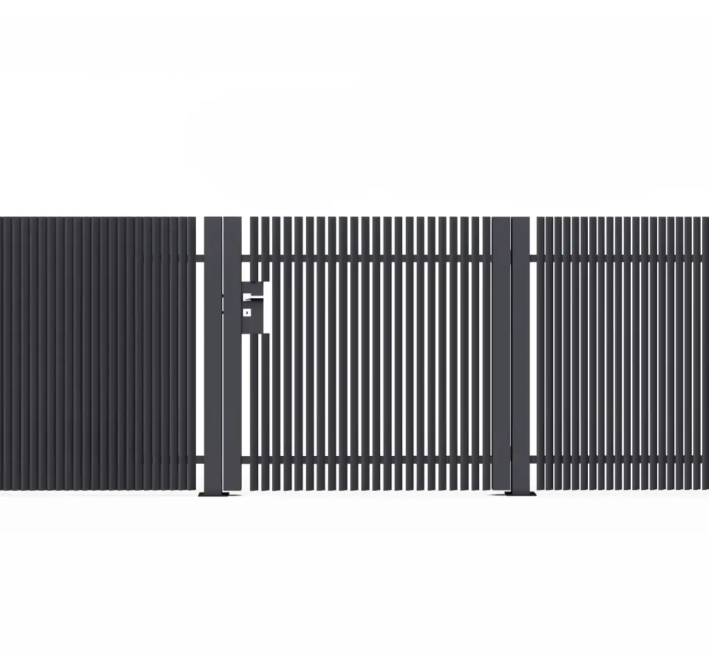 ALUMINIUM  PRIVACY  BLADE PEDESTRAIN GATE