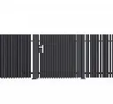 ALUMINIUM  PRIVACY  BLADE PEDESTRAIN GATE
