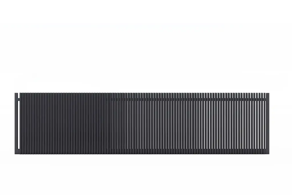 [SGP-BK-12495] ALUMINIUM PRIVACY BLADE SLIDING GATE 1200mm x 5000mm